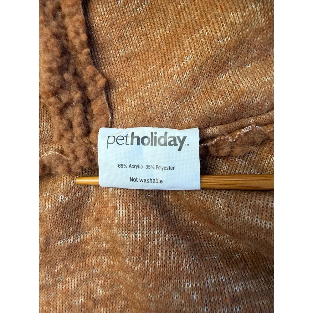 PetHoliday Reindeer Dog Costume Small Brown Sherpa Fleece Christmas Holiday Wear